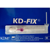 Катетер внутривенный KD-FIX с крылышками и с инъекционным портом  26G