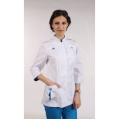 Жакет женский №64 (белый с синей отделкой) Жакет женский №64 (белый с синей отделкой)