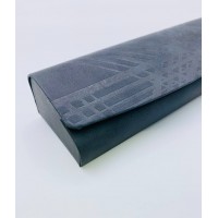 Футляр для очков (серый с тиснением)