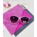 Детские солнцезащитные очки Casper К40 белые с розовым бантиком