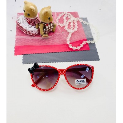 Детские солнцезащитные очки Casper К40 красные с бантиком