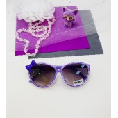 Детские солнцезащитные очки Casper К40 сиреневые с бантиком Детские солнцезащитные очки Casper К40 сиреневые с бантиком