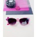Детские солнцезащитные очки Casper К66 бело-розовые с сердечками