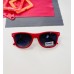 Детские солнцезащитные очки Casper К66 красные с военным узором