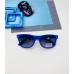 Детские солнцезащитные очки Casper К66 синие с военным узором