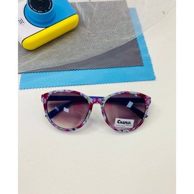 Детские солнцезащитные очки Casper К75 (синие с цветами)