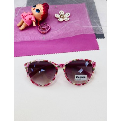 Детские солнцезащитные очки Casper К75 розовые с цветами