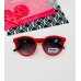 Детские солнцезащитные очки Casper К76 красные с черными дужками