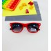 Детские солнцезащитные очки Casper К40 красные с черной дужкой