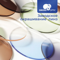 Окрашивание очковых линз GrossOptic (Сербия) за 1 линзу